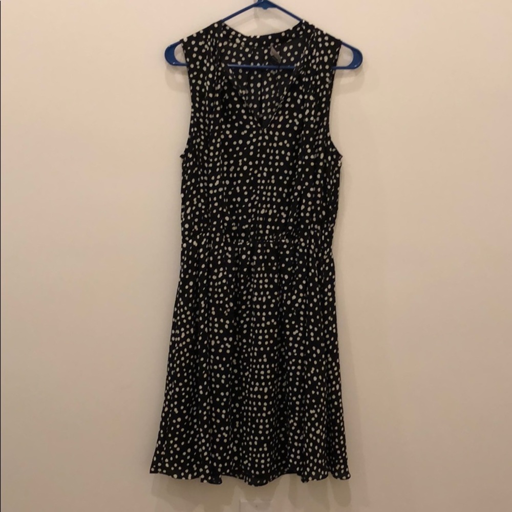 Banana Republic Black and White Polka Dot Dress